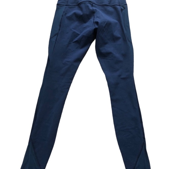 Lululemon Make A Move Navy Tights Side & Back Zip Pocket Size 6 - Picture 3 of 9